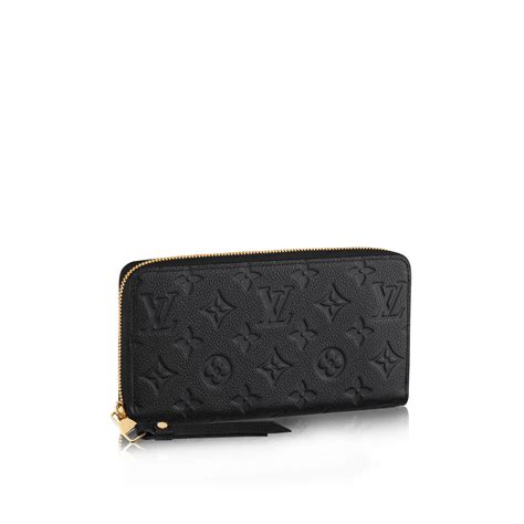 louis vuitton black zipper wallet|Women's Black Leather Zip Wallet .